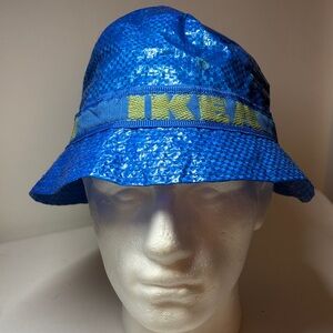 IKEA iconic Blue Bag Poly Bucket Hat One Size